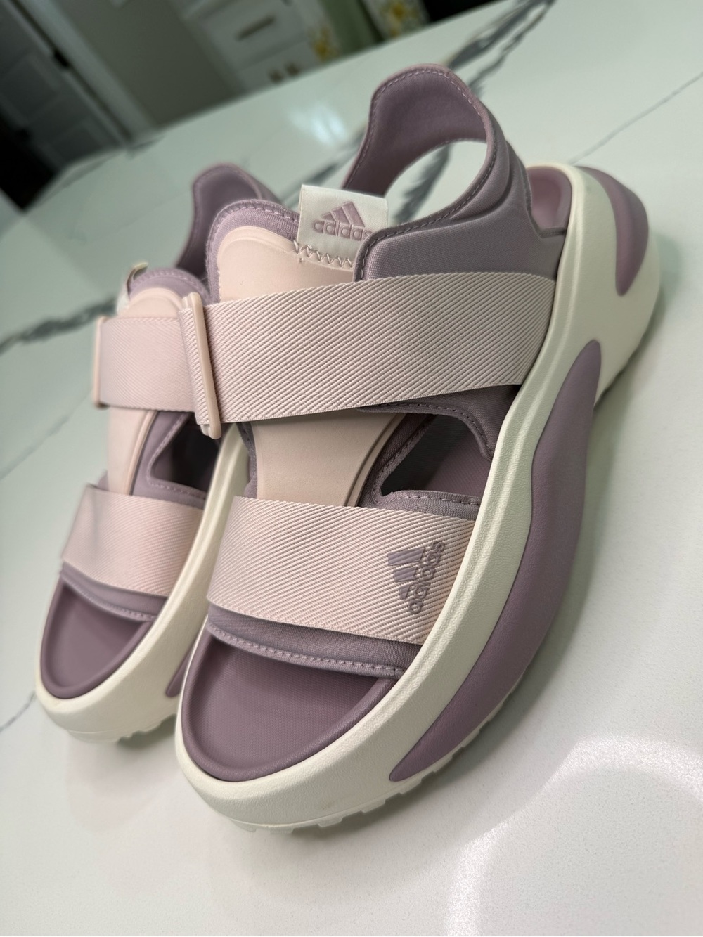 Adidas Mehana Purple Sandals Women’s Size 7